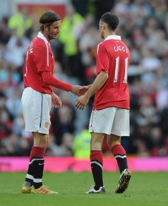 Ryan Giggs and Daviod Beckham